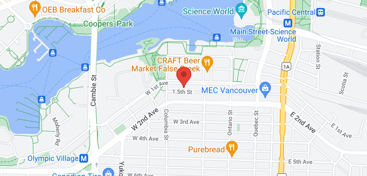 map of 803 168 W 1ST AVENUE